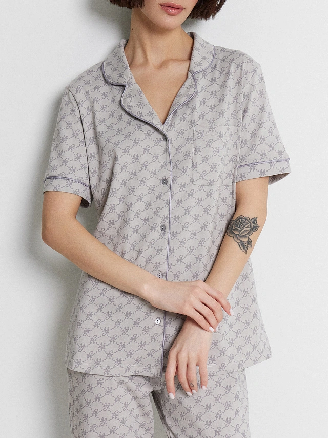 Комплект домашний женский с монограммой MF - 17