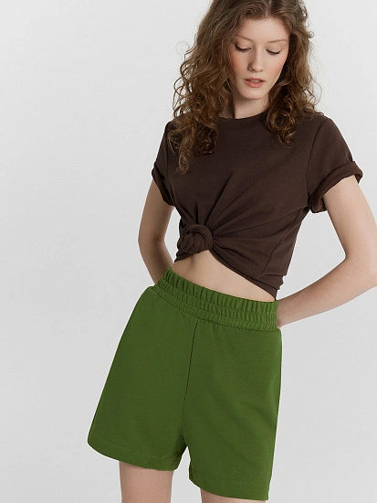 картинка Шорты женские зеленые  от магазина стильной одежды Mark Formelle