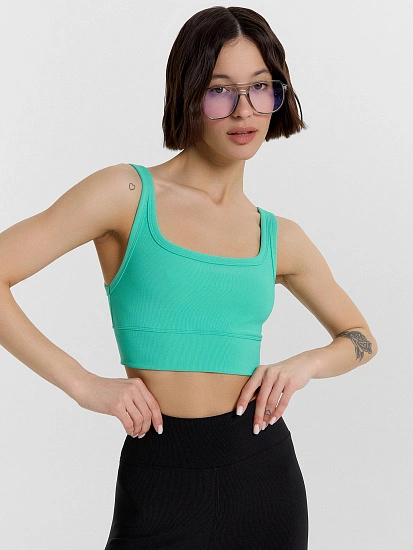картинка Топ женский спортивный зеленый  от магазина стильной одежды Mark Formelle