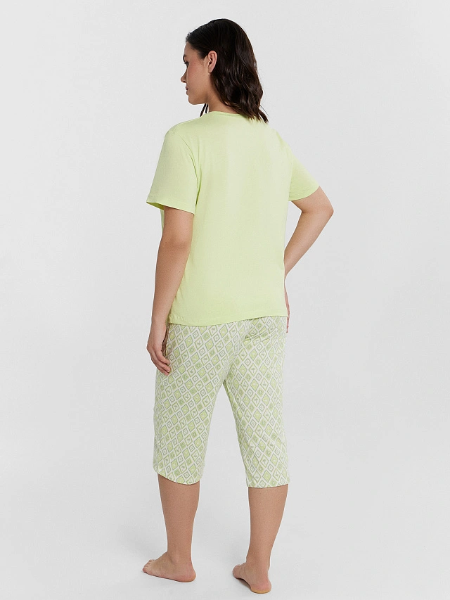 КОМПЛЕКТ ЖЕНСКИЙ (ФУТБОЛКА, БРИДЖИ) - 2