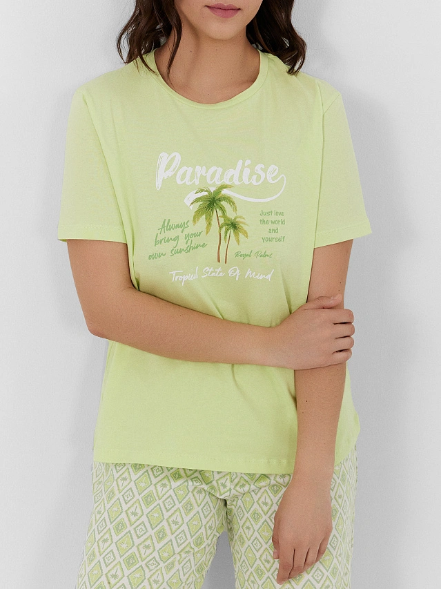 КОМПЛЕКТ ЖЕНСКИЙ (ФУТБОЛКА, БРИДЖИ) - 9