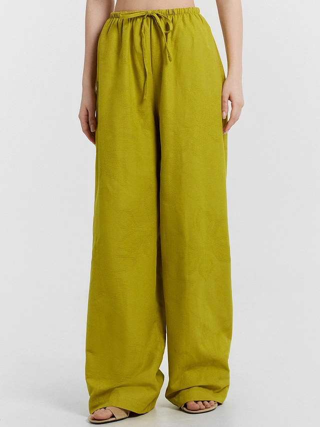 Брюки женские зеленые - 2