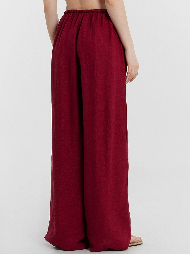 Брюки женские бордовые - 3