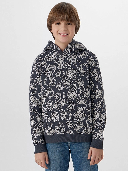 картинка Худи для мальчиков из футера с начесом от магазина одежды для мальчиков от бренда Mark Formelle