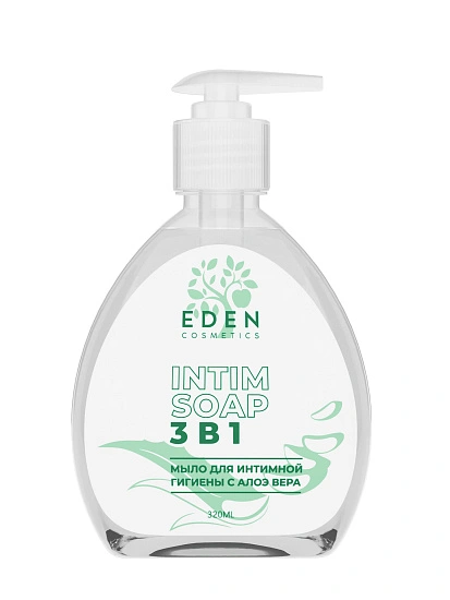 картинка EDEN Мыло для интимной гигиены 3в1 с Алоэ вера 320мл от магазина стильной одежды Mark Formelle