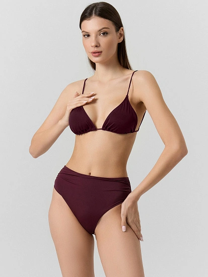 картинка Трусы купальные женские бордовые от магазина стильной одежды Mark Formelle