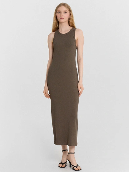 картинка Платье женское коричневое  от магазина стильной одежды Mark Formelle