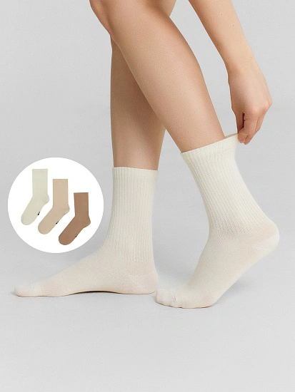 картинка Носки женские высокие в наборе, 3 пары от магазина стильной одежды Mark Formelle