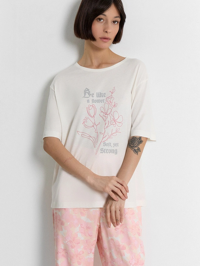 КОМПЛЕКТ ЖЕНСКИЙ (ФУТБОЛКА, БРИДЖИ) - 18