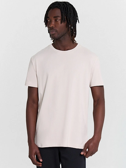 картинка Футболка мужская кремовая  от магазина мужской одежды Mark Formelle