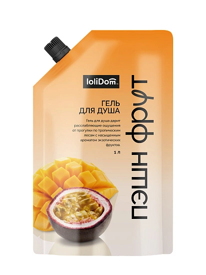 картинка Гель для душа LOLIDOM "Пэшн фрут", 1 л от магазина стильной одежды Mark Formelle