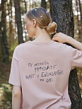 Футболка женская бежевая с надписью "Ty mozhesh prekratit' v edinorogov..."