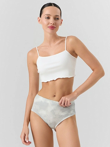 Трусы макси женские серые