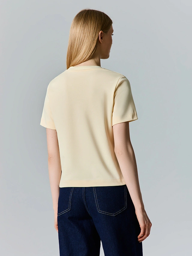 Футболка женская желтая - 3