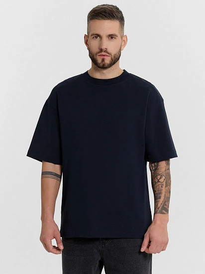 картинка Футболка мужская синяя от магазина мужской одежды Mark Formelle
