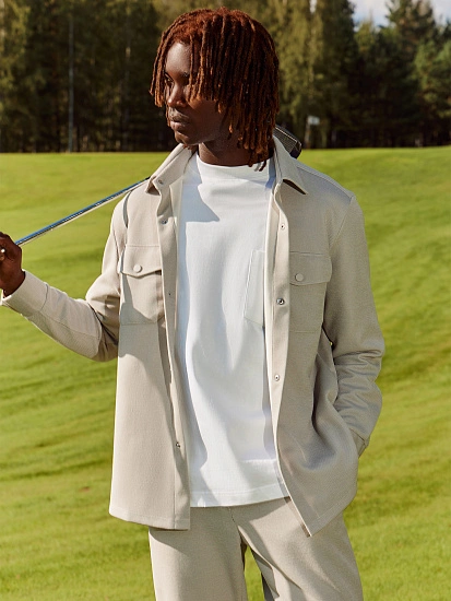 картинка Рубашка мужская серая  от магазина мужской одежды Mark Formelle