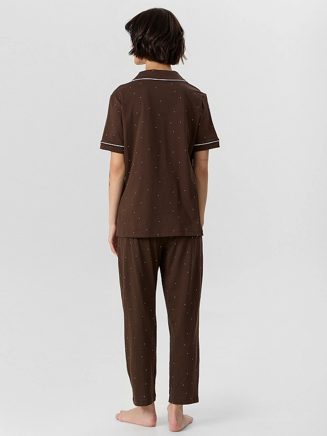 Комплект домашний женский коричневый - 5