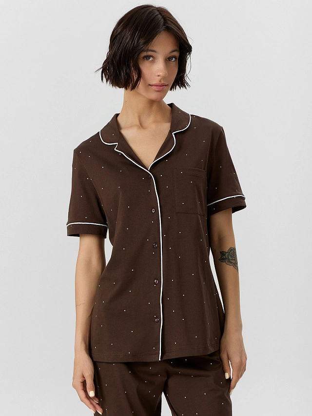 Комплект домашний женский коричневый - 6