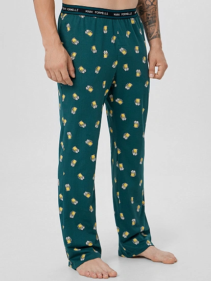 картинка Брюки домашние мужские с принтом "пивные кружки" от магазина мужской одежды Mark Formelle