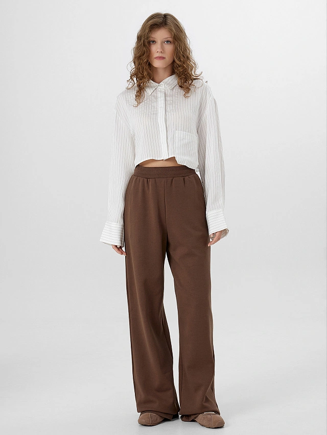 Брюки женские коричневые - 4