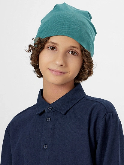 картинка Шапка детская зеленая от известного бренда одежды для девочек Mark Formelle