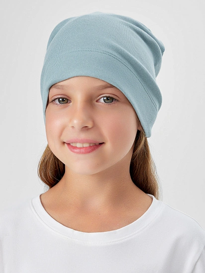 картинка Шапка детская голубая от известного бренда одежды для девочек Mark Formelle