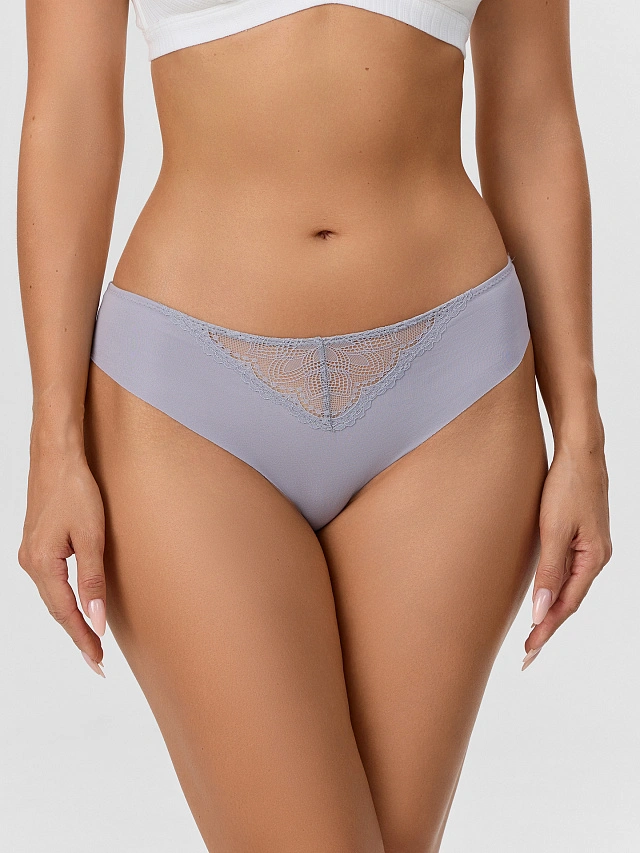 Трусы женские бесшовные серые - 3