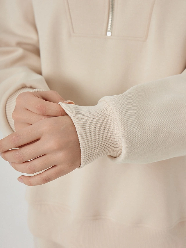 Толстовка женская кремовая - 6