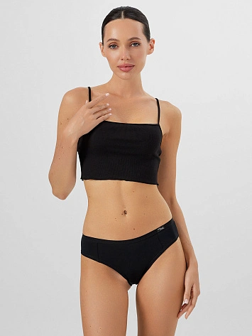 Трусы слипы женские черные