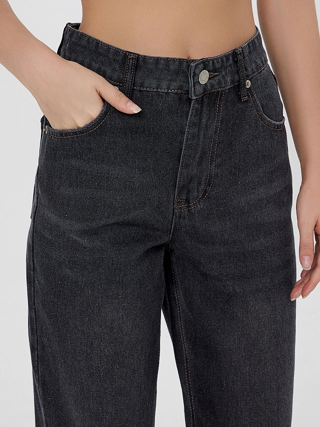 Джинсы женские серые - 6