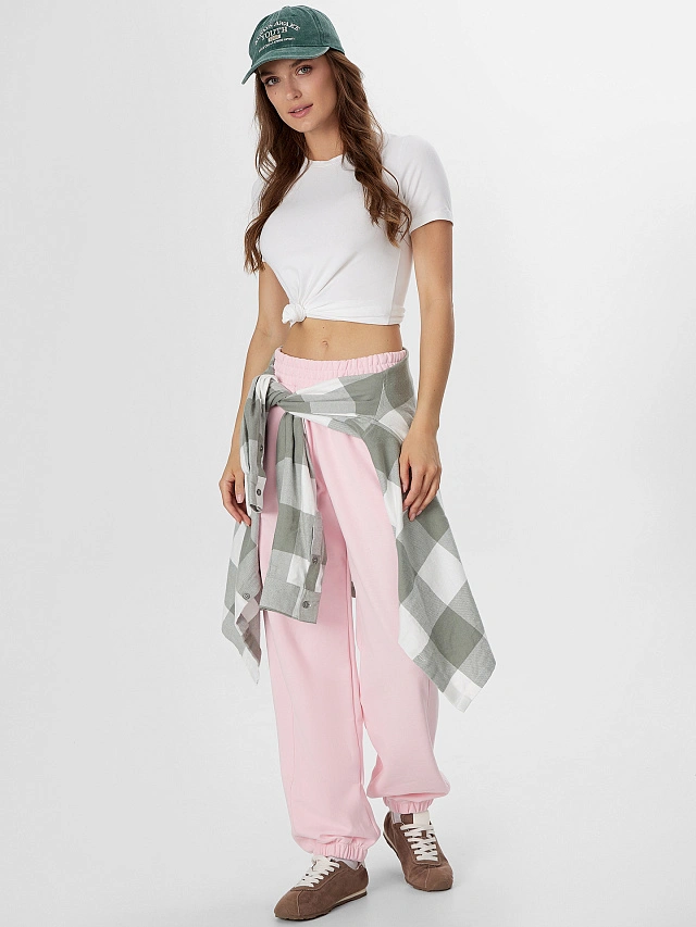 Брюки женские розовые - 6