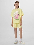Комплект для девочек желтый с надписью "Only forward"