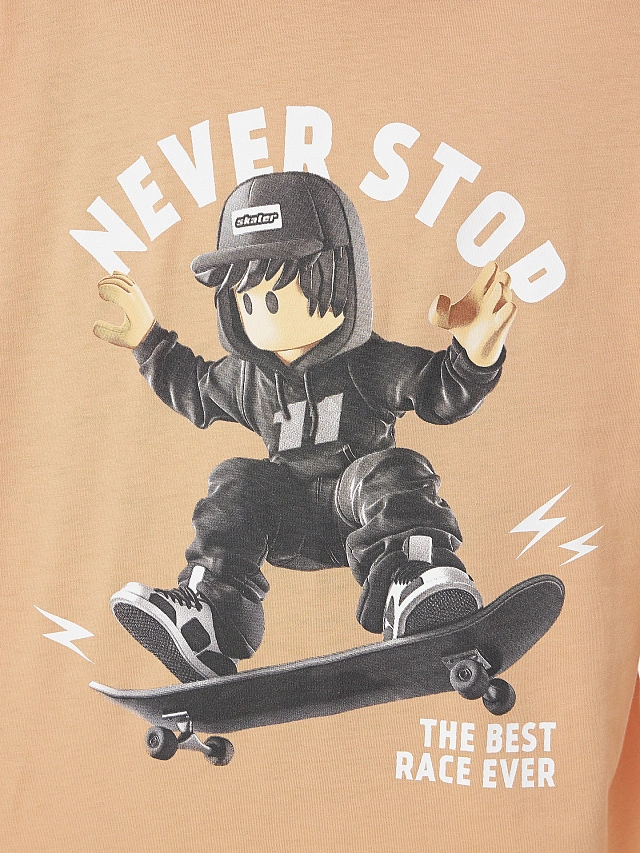 Комплект для мальчиков с надписью "Never stop" - 9