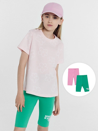 картинка Шорты для девочек в наборе, 2 шт от известного бренда одежды для девочек Mark Formelle