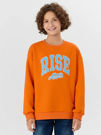 картинка Свитшот для мальчиков оранжевый от магазина одежды для мальчиков от бренда Mark Formelle