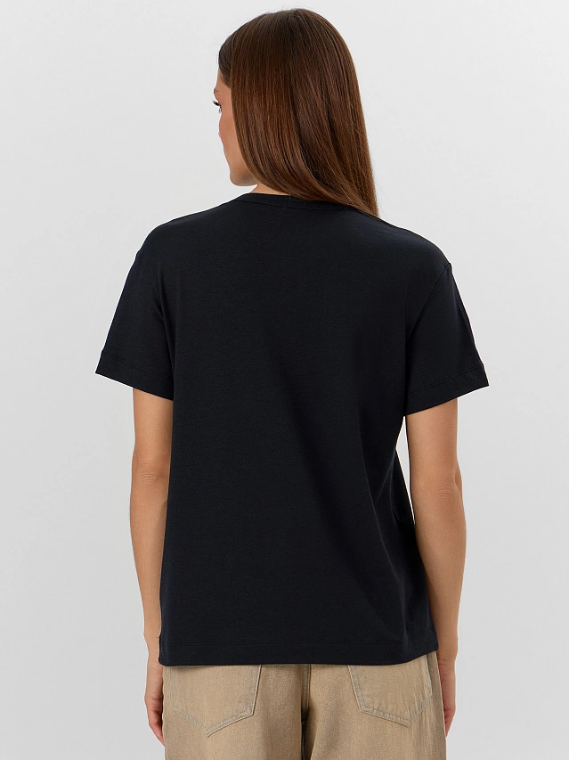 Футболка женская черная - 3