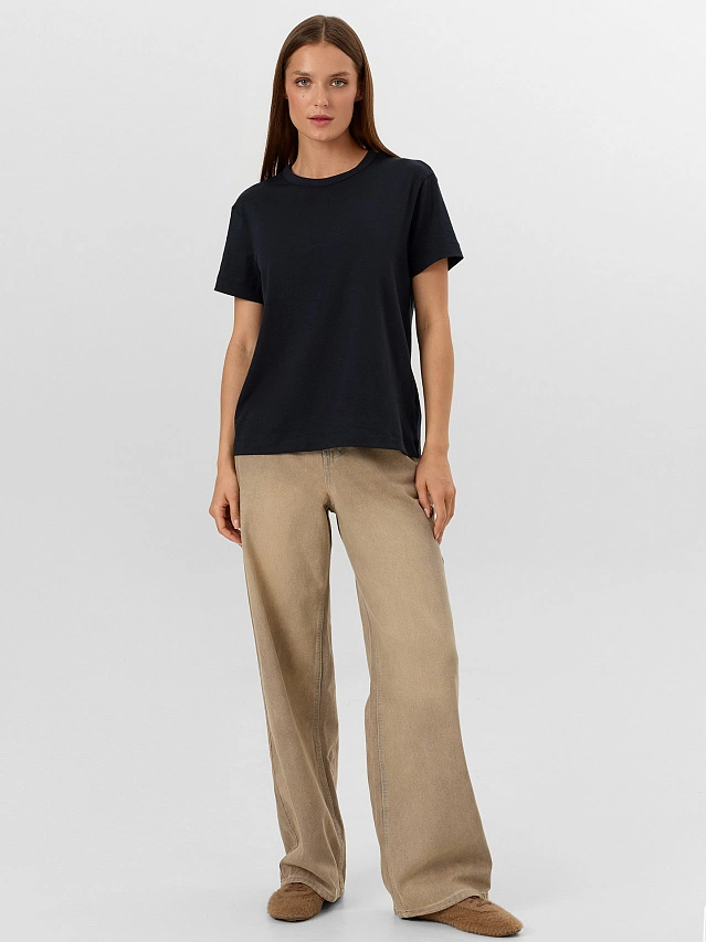 Футболка женская черная - 4