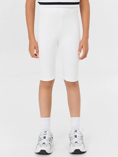 картинка Велосипедки для девочек белые от известного бренда одежды для девочек Mark Formelle