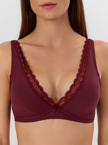 Бюстгальтер женский бордовый