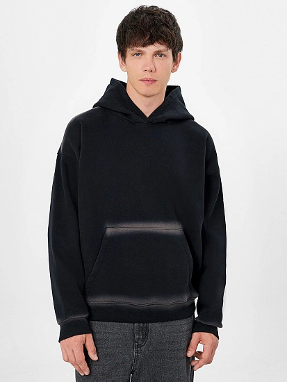 картинка Худи мужское черное  от магазина мужской одежды Mark Formelle