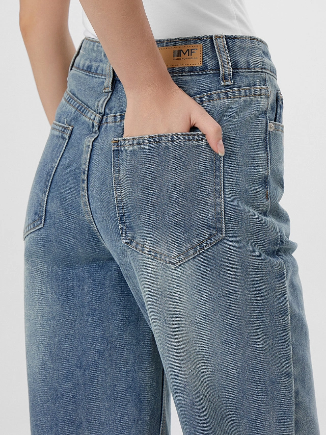 Джинсы женские голубые - 6