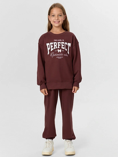 картинка Комплект для девочек коричневый  от известного бренда одежды для девочек Mark Formelle