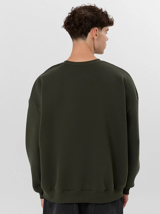 Свитшот мужской зеленый - 5
