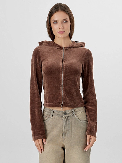 картинка Толстовка женская коричневая от магазина стильной одежды Mark Formelle