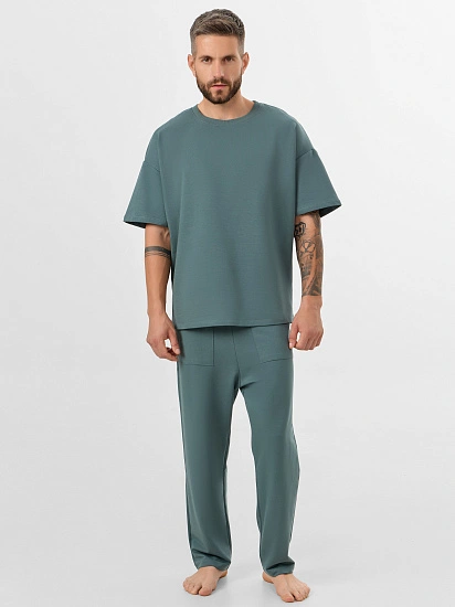 картинка Комплект домашний мужской зеленый от магазина мужской одежды Mark Formelle