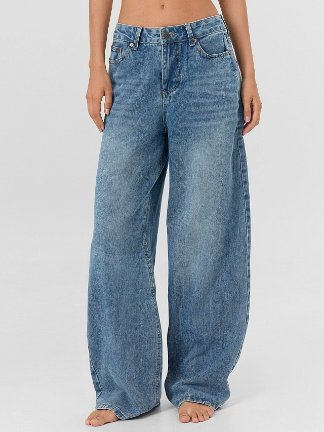 Джинсы женские синие - 3