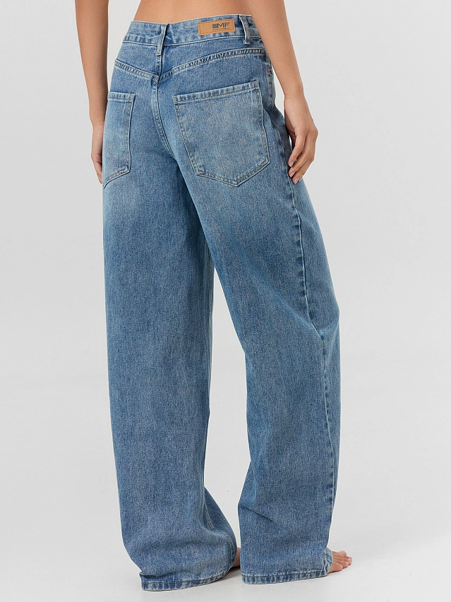 Джинсы женские синие - 4