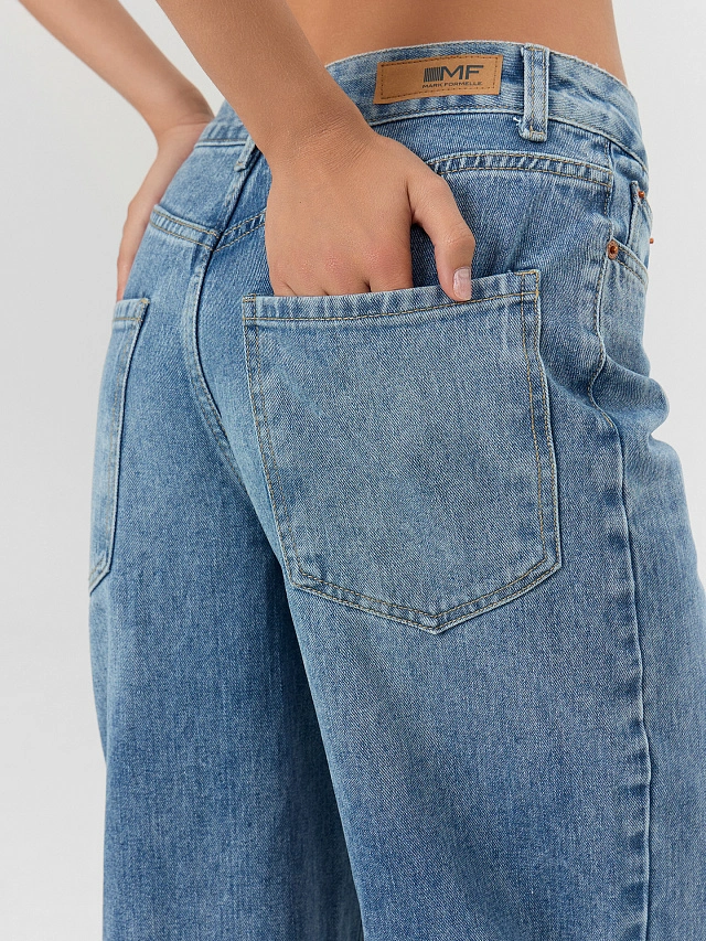 Джинсы женские синие - 7
