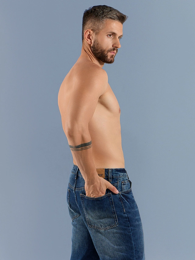 Джинсы мужские синие - 7