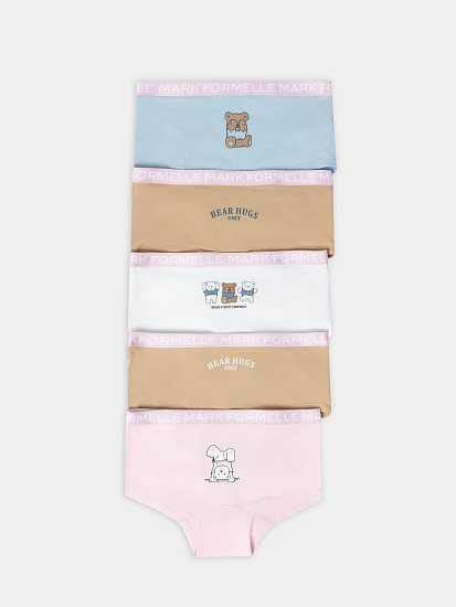 картинка Трусы для девочек в наборе, 5 шт от известного бренда одежды для девочек Mark Formelle